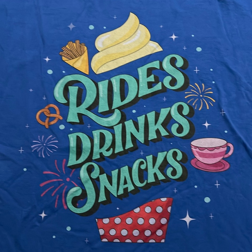 Disney themed fun quote t-shirt from Disney Food Blog. Size XXXL.